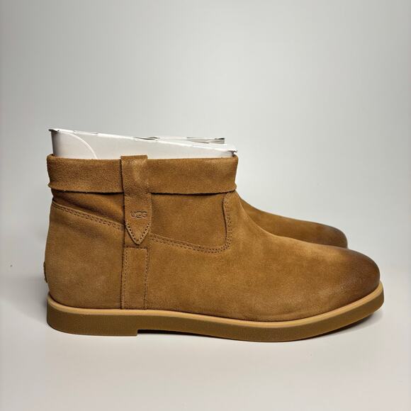 UGG Women's Josefene Cuff Suede Boots in Chestnut - Picture 5 of 9